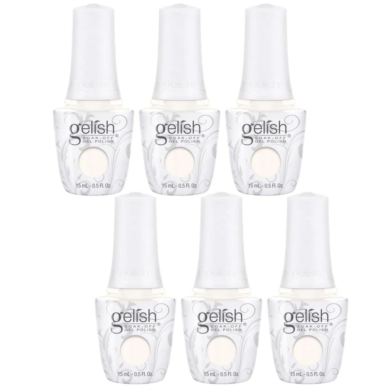 Gelish "Sheek White" Soak-Off Gel Polish - 1110811, Case Pack of 6