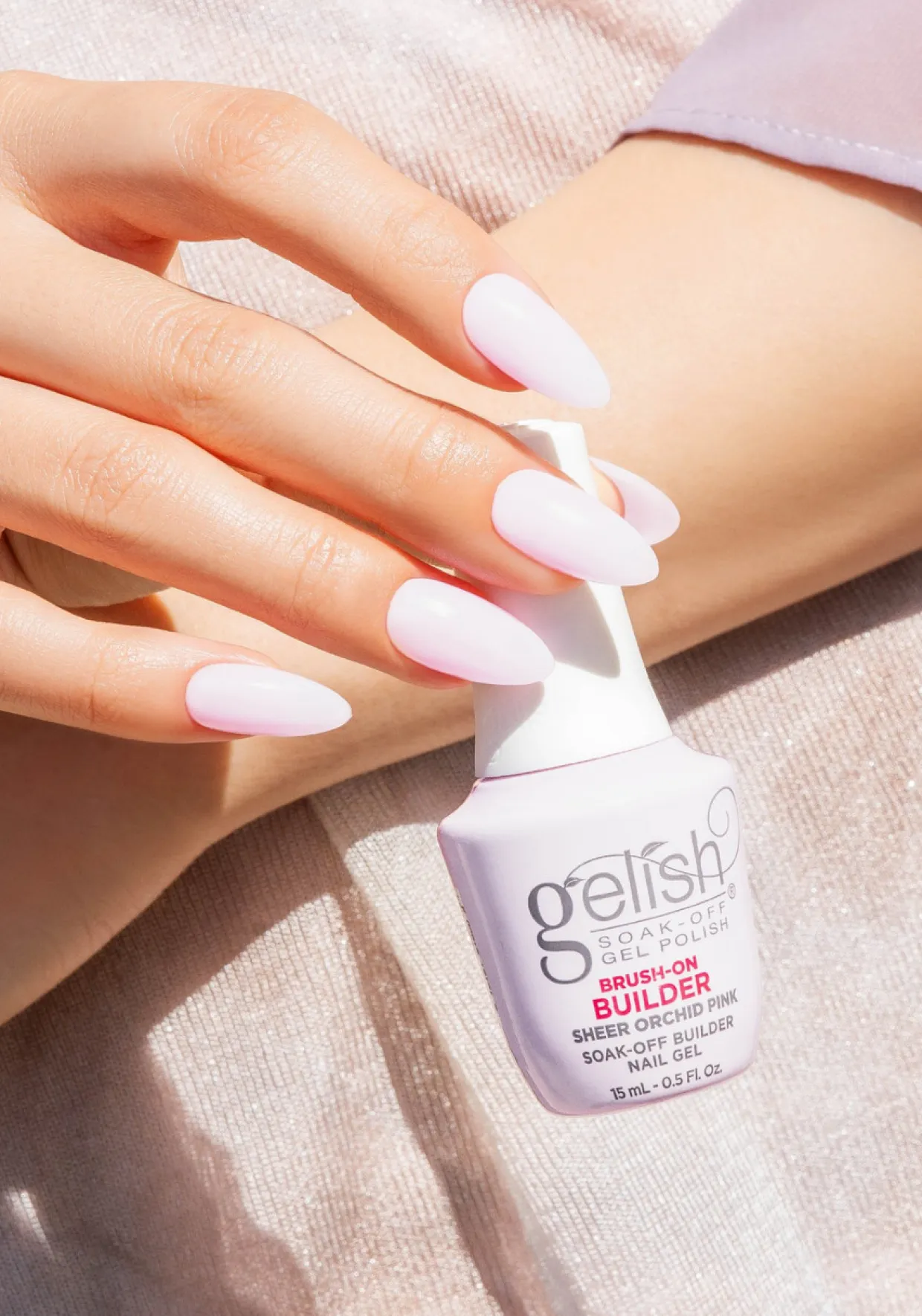 Gelish Sheer Orchid Pink Brush-On Builder Gel, 15 mL | .5 fl. Oz.
