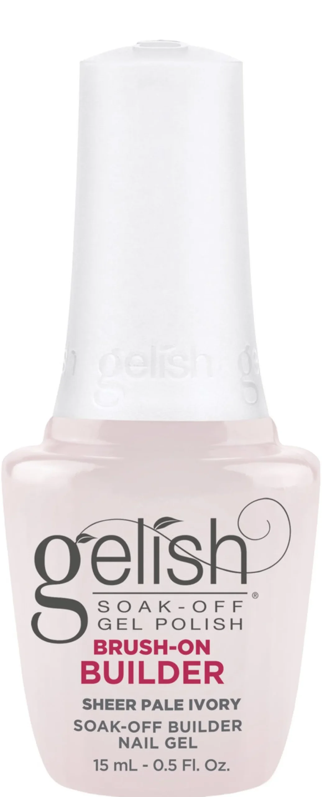 Gelish Sheer Pale Ivory Brush-On Builder Gel, 15 mL | .5 fl. Oz.