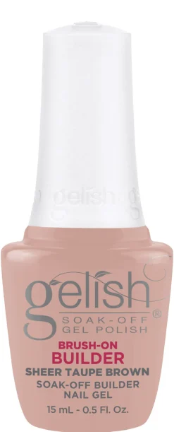 Gelish Sheer Taupe Brown Brush-On Builder Gel, 15 mL | .5 fl. Oz.