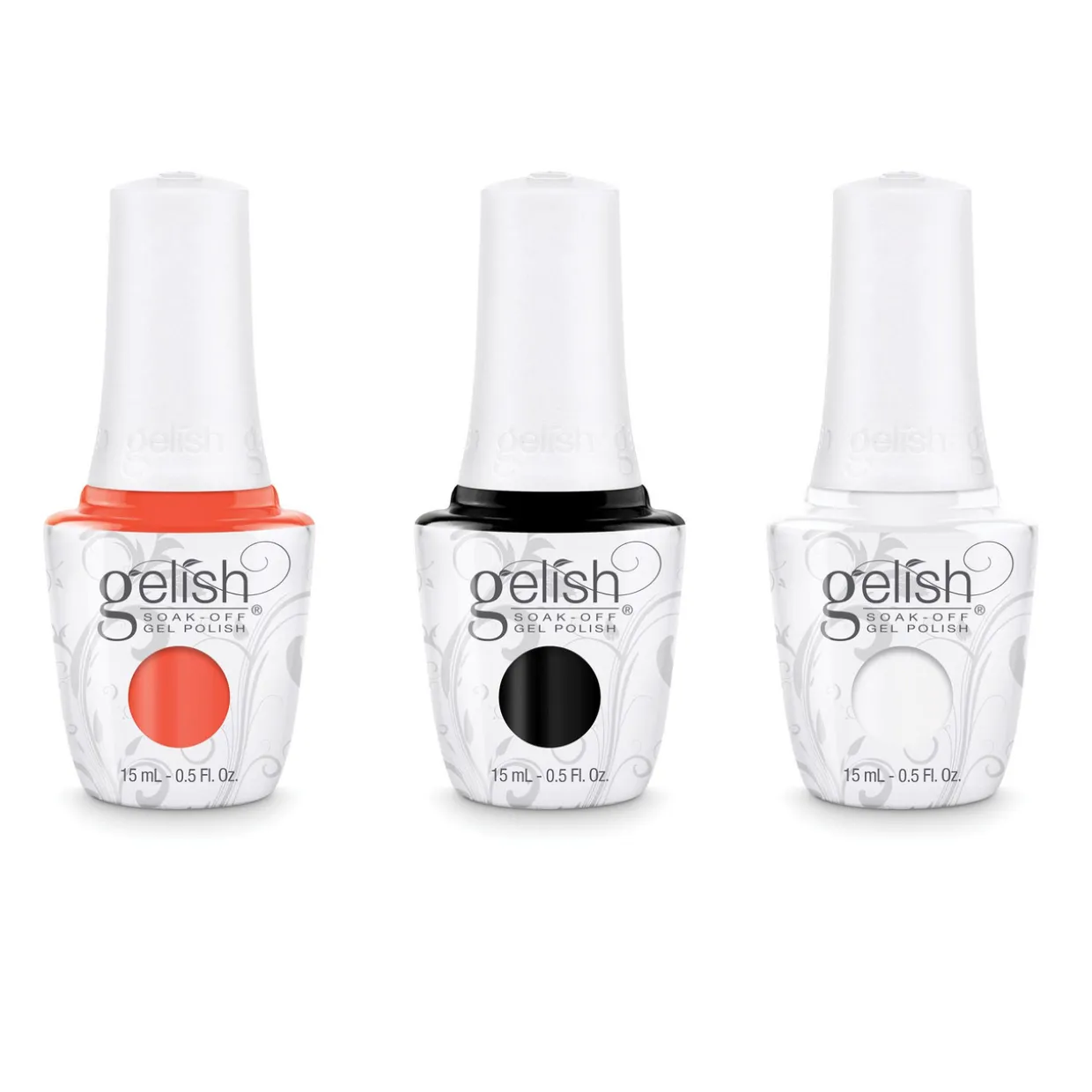 Gelish Soak-Off Gel Polish Halloween Nail Art Bundle, 3 colors
