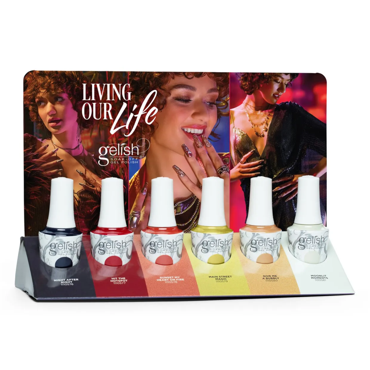 Gelish Soak-Off Gel Polish "Living Our Life" Fall Collection, 6 ct. Display