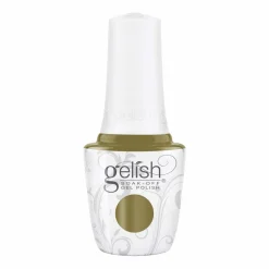Gelish Soak-Off Gel Polish "Lost My Terrain of Thought", Moss Green Creme, 15 mL | .5 fl oz - Change of Pace Collection