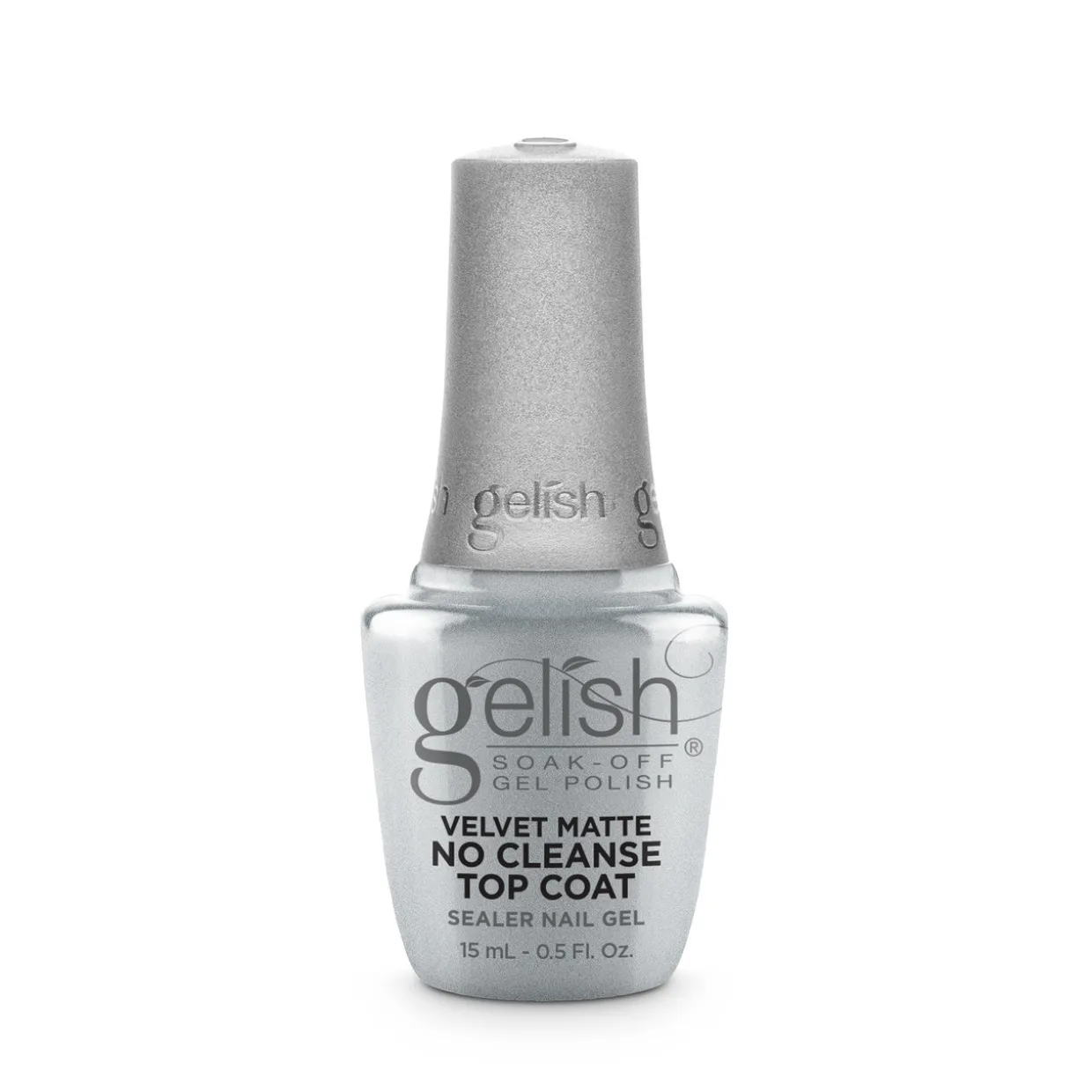Gelish Soak-Off Gel Polish Velvet Matte No Cleanse Gel Top Coat, 15 mL | .5 fl oz - Case Pack of 6