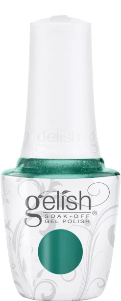 Gelish Soak-Off Gel Polish "What The Fluff?", Vibrant Teal Metallic, 15 mL | .5fl oz - 1110546