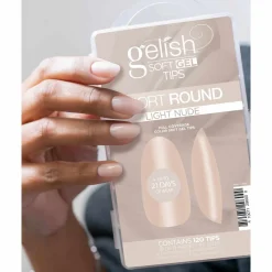 Gelish Soft Gel Tips, Light Nude Short Round, 120 ct.