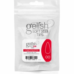 Gelish Soft Gel Tips, Long Stiletto Size 00, 50 ct. Refill