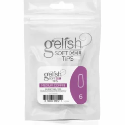 Gelish Soft Gel Tips, Medium Coffin Size 6, 50 ct. Refill
