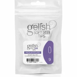 Gelish Soft Gel Tips, Medium Round Size 9, 50 ct. Refill