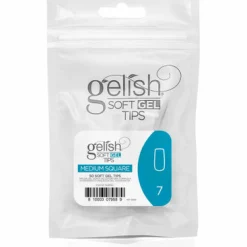 Gelish Soft Gel Tips, Medium Square Size 7, 50 ct. Refill