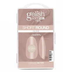 Gelish Soft Gel Tips, Nude Short Round, 120 ct.