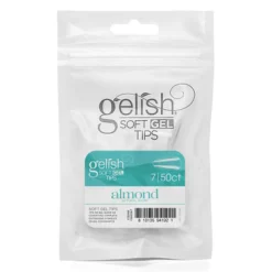 Gelish Soft Gel Tips, Short Almond Size 7, 50 Ct. Refill