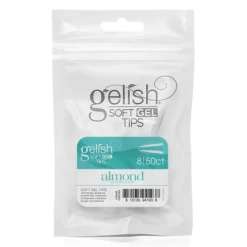 Gelish Soft Gel Tips, Short Almond Size 8, 50 Ct. Refill