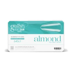 Gelish Soft Gel Tips - Short Almond 640 Ct.