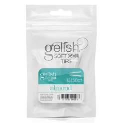 Gelish Soft Gel Tips, Short Almond Size 13, 50 Ct. Refill