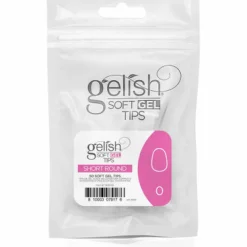 Gelish Soft Gel Tips, Short Round Size 0, 50 ct. Refill