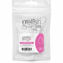 Gelish Soft Gel Tips, Short Round Size 00, 50 ct. Refill