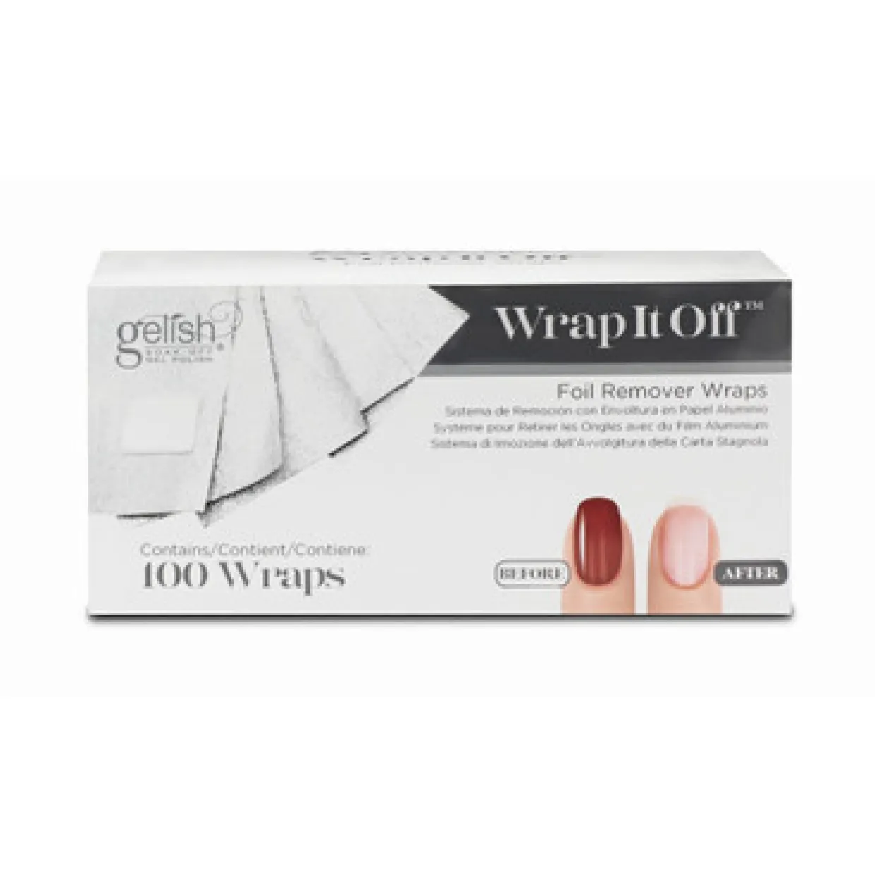 Gelish Wrap It Off - Foil Removal Kit 100ct Foils - 01920