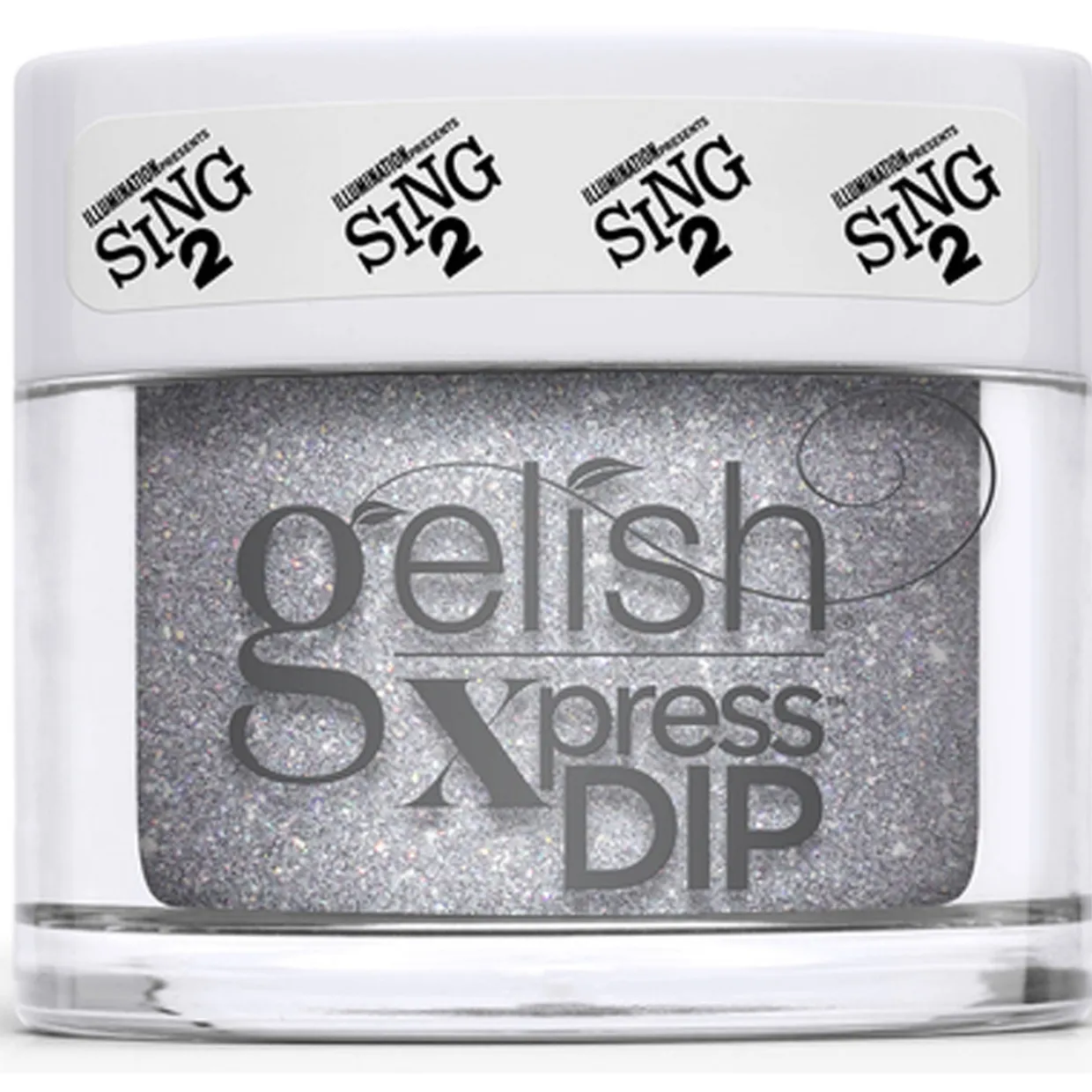 Gelish Xpress Dip "Coming Up Crystal" Holographic Glitter - 43g | 1.5 oz