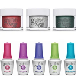 Gelish Xpress Dip Disney Villains Collection Starter Kit One, 3 colors + Dip Basix