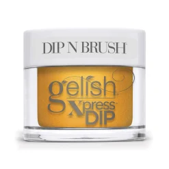 Gelish Xpress Dip "Golden Hour Glow" Golden Yellow Pearl, Dipping Powder - 43g | 1.5 oz - Change of Pace Collection