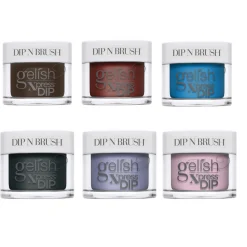Gelish Xpress Dip "In Frame" Complete Collection Bundle, 6 Colors