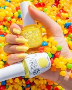 Gelish Xpress Dip "Lemon Drop Lush",Sunny Yellow Jelly, 43g | 1.5 oz - Keep It Juicy Collection