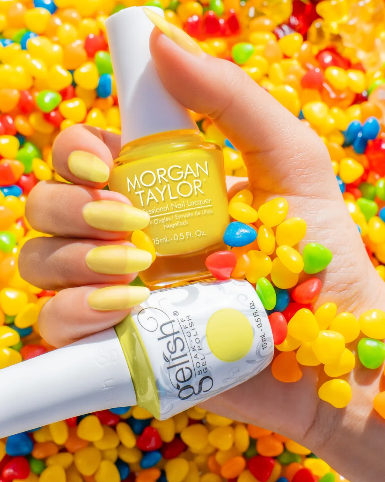 Gelish Xpress Dip "Lemon Drop Lush",Sunny Yellow Jelly, 43g | 1.5 oz - Keep It Juicy Collection