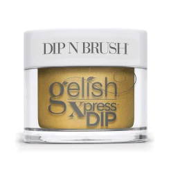 Gelish Xpress Dip n Brush "Cuddle Me Tight", Antique Gold Metallic, 43 g | 1.5 oz. - 1620543