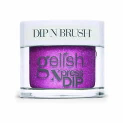Gelish Xpress Dip n Brush "High Voltage" - Pink With Fucshia And Silver Glitter- 43g | 1.5 oz - 1620852