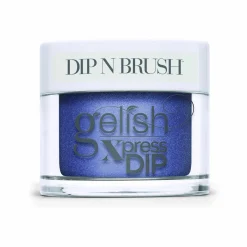Gelish Xpress Dip n Brush "Rhythm And Blues" -Denim Blue Metallic - 43g | 1.5 oz - 1620093