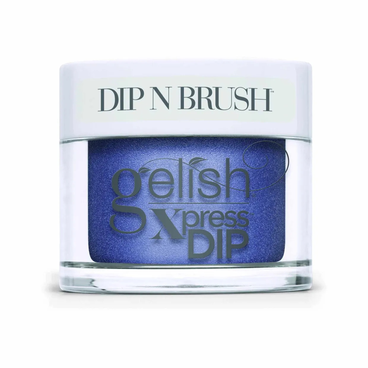 Gelish Xpress Dip n Brush "Rhythm And Blues" -Denim Blue Metallic - 43g | 1.5 oz - 1620093