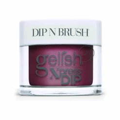 Gelish Xpress Dip n Brush "What's Your Poinsettia?" - Medium Red Shimmer - 43g | 1.5 oz - 1620324