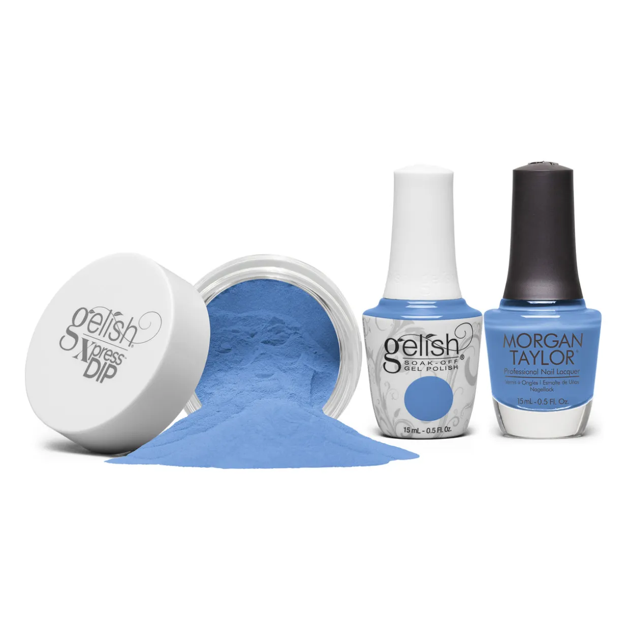 Gelish Xpress Dip "Soaring Above It All", Bold Blue Crème, 43g | 1.5 oz -Up In The Air Collection
