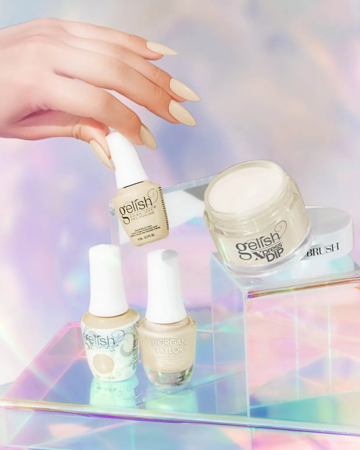Gelish Xpress Dip "Sunburst Your Bubble",Soft Yellow Pearl, 43g | 1.5 oz - Prism Blooms Collection