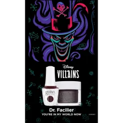 Gelish Xpress Dip "You're In My World Now" Disney Villains Collection, 1.5 oz. - Deep Burgundy Pearl