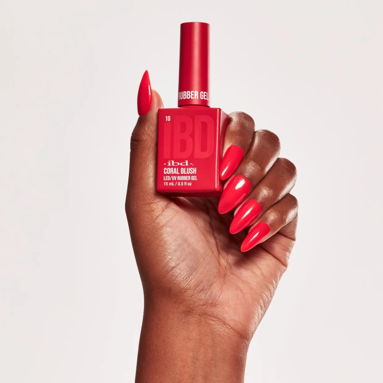 IBD Rubber Gel, Coral Blush, .5 fl. Oz.