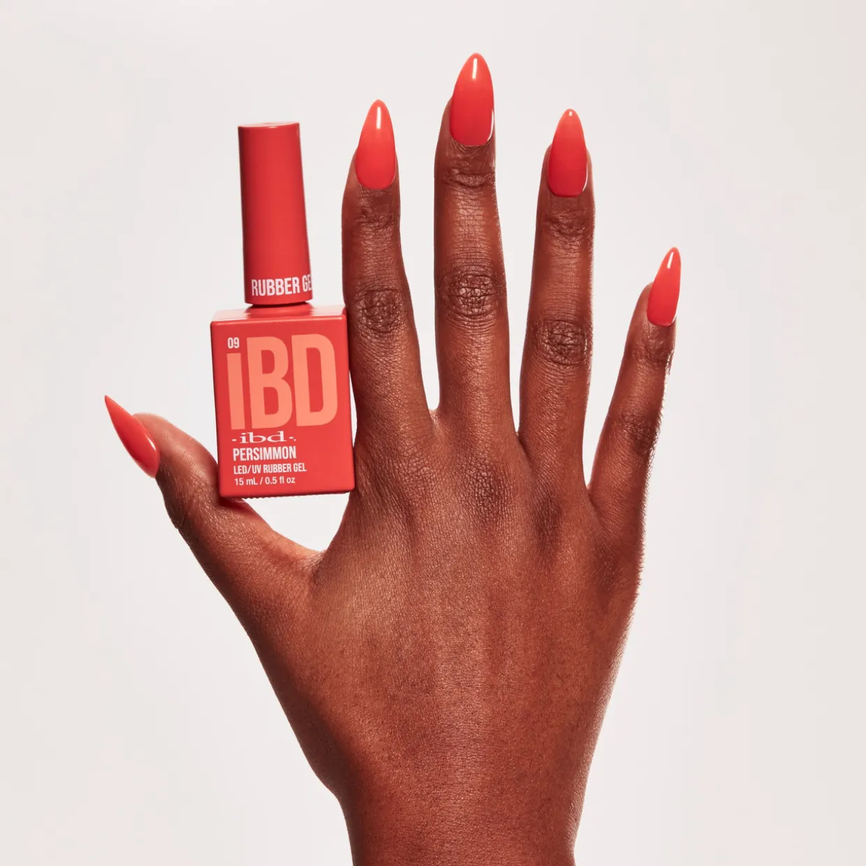 IBD Rubber Gel, Persimmon, .5 fl. Oz.