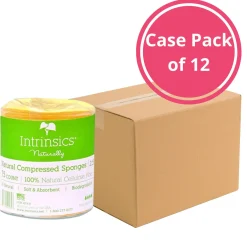 Intrinsics 401431 - 75 ct. Compressed Natural Sponges, 2.5” - Case Pack of 12 Bags