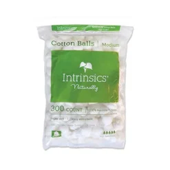 Intrinsics 189102 - 300 ct. Cotton Balls, Medium-sized, 100% Naturelle™ cotton