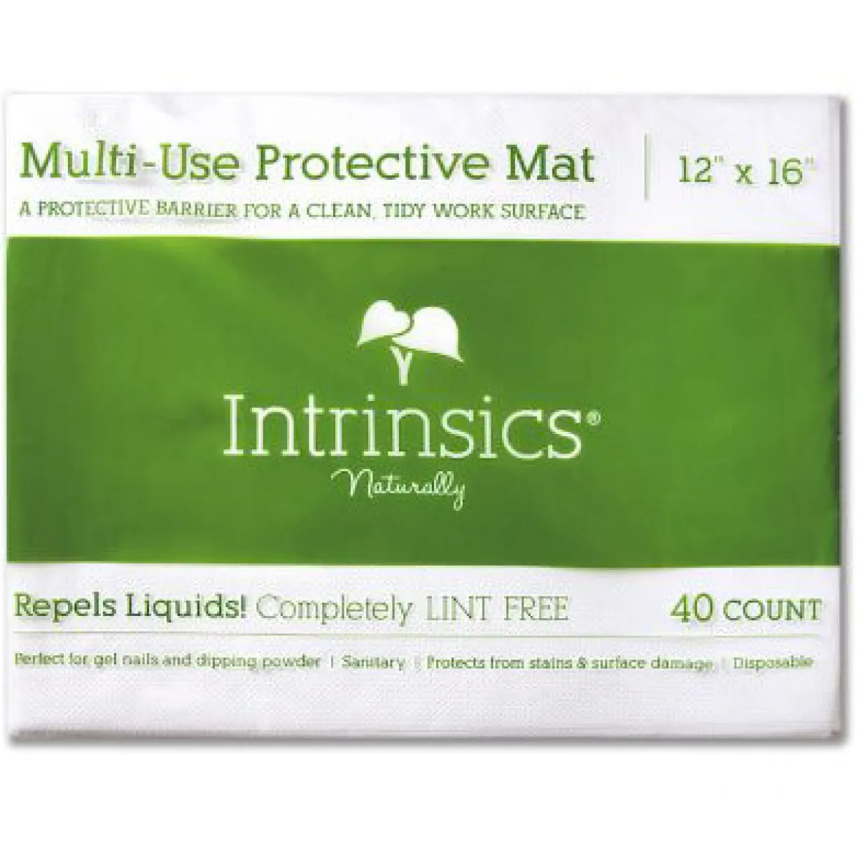 Intrinsics 407490 - 40 ct. Multi-Use Protective Mat, 12” x 16”, All-Purpose Towel - Case Pack of 10 Packs