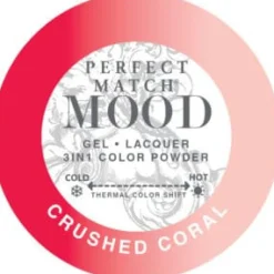 LeChat "Crushed Coral " - Perfect Match MOOD Collection Duo Set Lacquer & Gel - SKU:PMMDS55