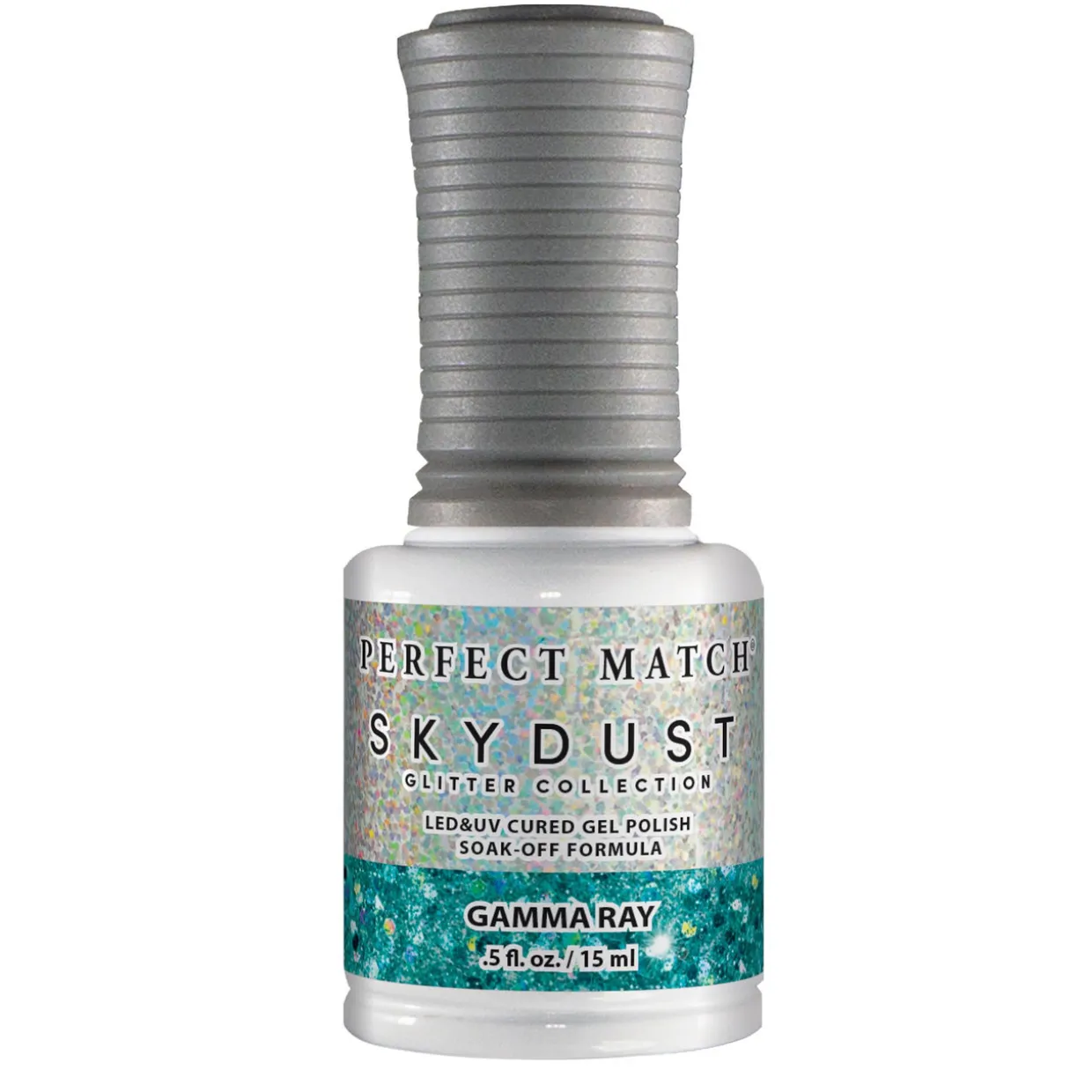 LeChat "Gamma Ray" - Perfect Match Sky Dust Collection Duo Set Lacquer & Gel - SDMS01, 15 mL | .5 fl. oz