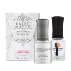 LeChat High Gloss Top Gel Sealer, includes free lacquer top coat - PMT03, 15 mL | .5 fl. Oz.