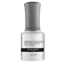Le Chat Perfect Match Gel Polish & Lacquer Set, Black Velvet, 15 mL | .5 fl. oz., PMS030