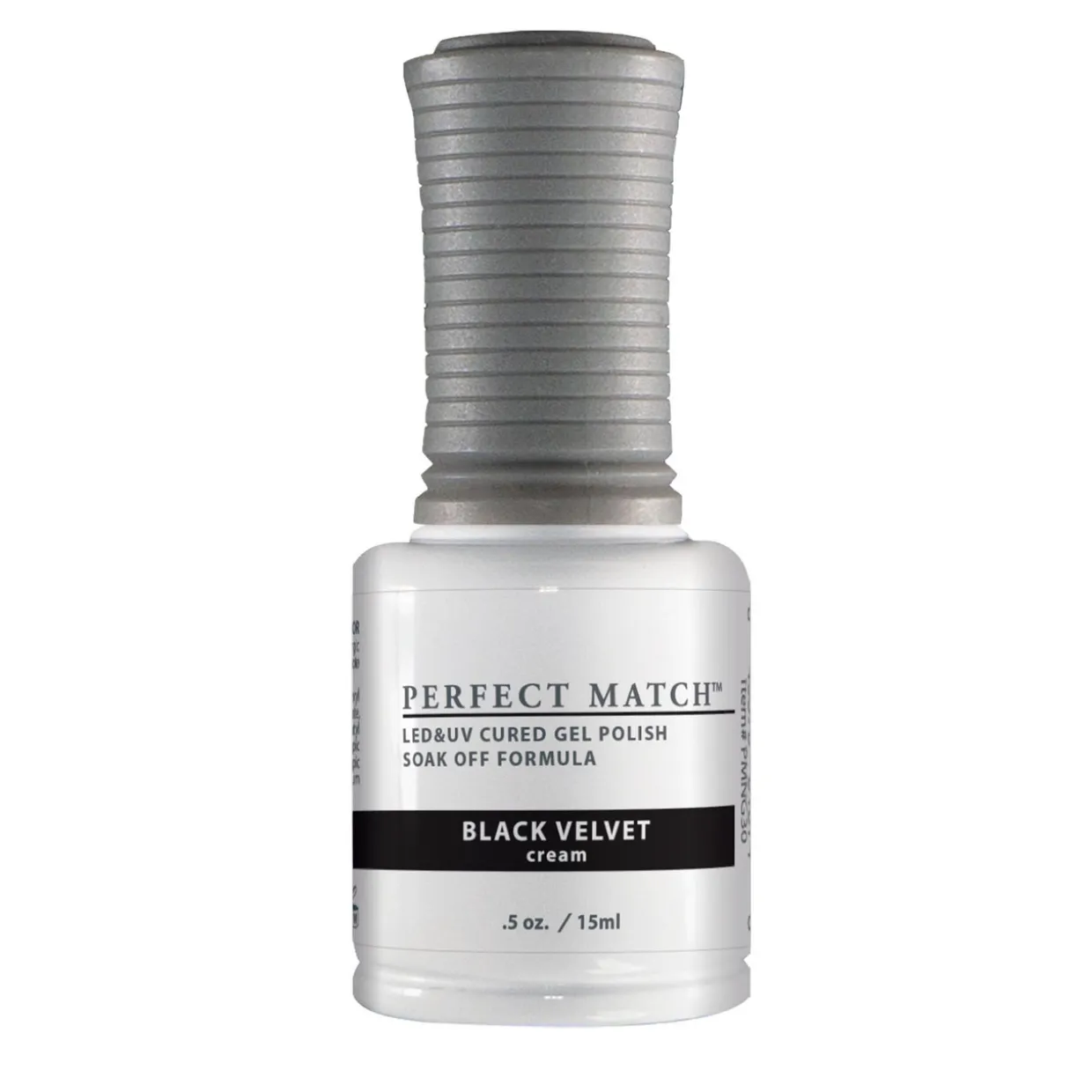 Le Chat Perfect Match Gel Polish & Lacquer Set, Black Velvet, 15 mL | .5 fl. oz., PMS030
