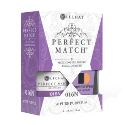 LeChat "Pure Purple" - Holocene Collection Gel Polish & Nail Lacquer Duo - PMS016N