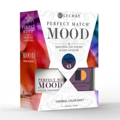 LeChat "Sapphire Night" - Perfect Match MOOD Collection Duo Set Lacquer & Gel - SKU:PMMDS43