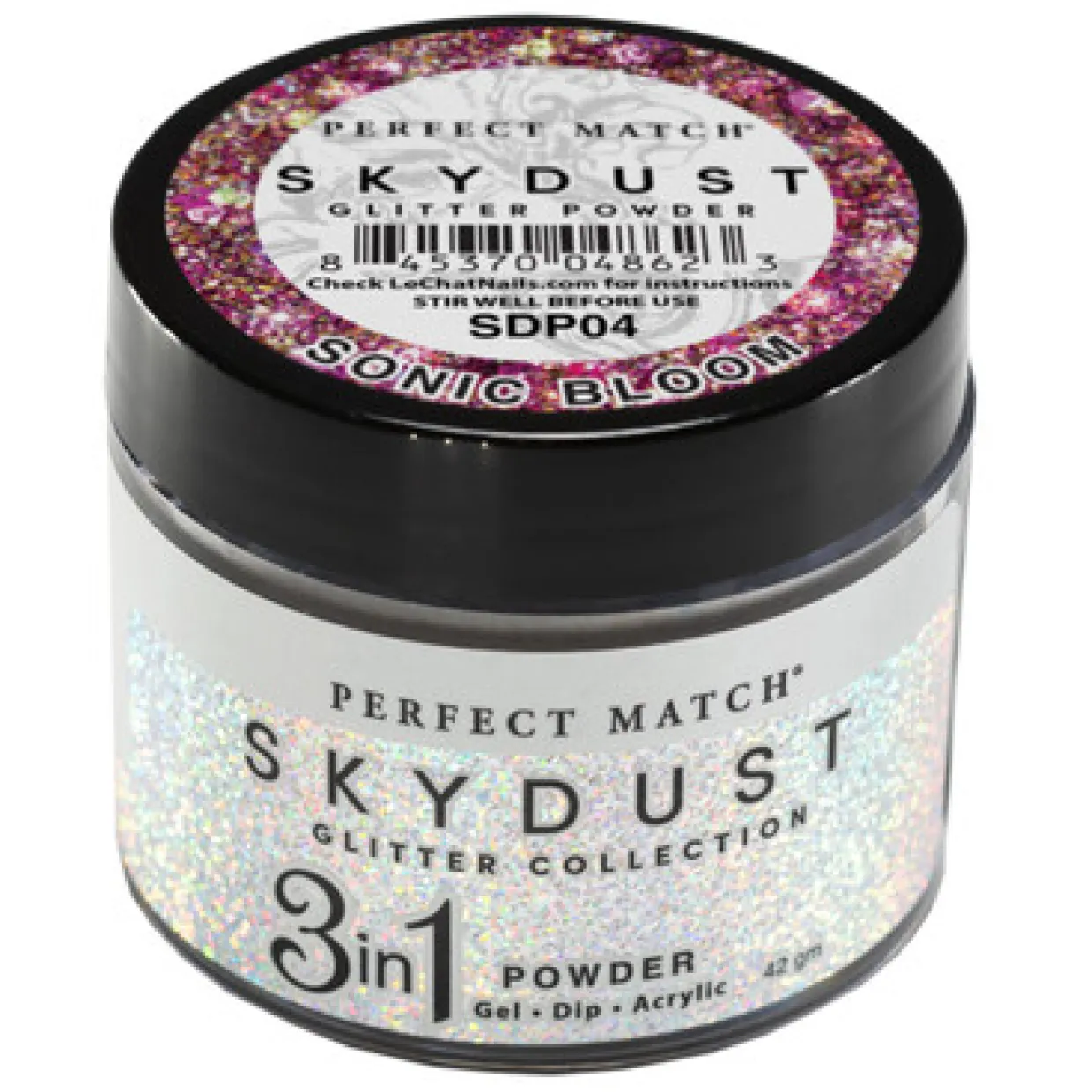 LeChat "Sonic Boom" - Perfect Match Sky Dust Collection 3-in-1 Dip Powder, 42g - SDP04, 43 g