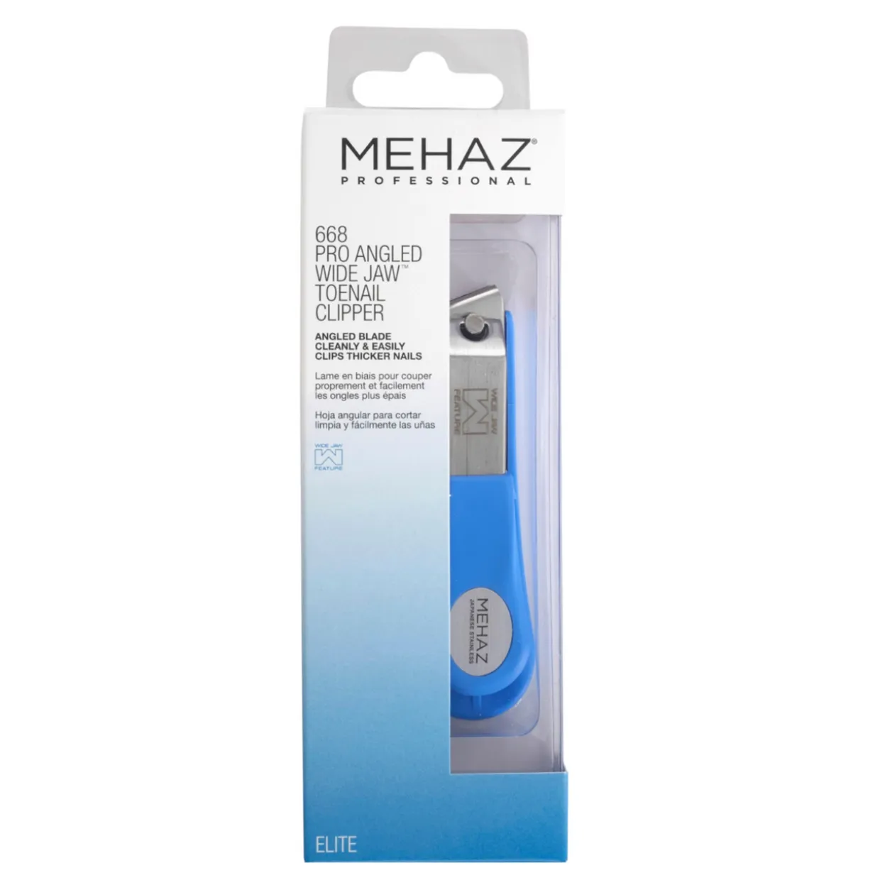 Mehaz Professional Angled Straight Wide Jaw Toenail Clipper Case Pack Of 6
